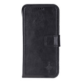 iPhone 17 Pro leren afneembare 2-in-1 bookcase telefoonhoes - Zwart