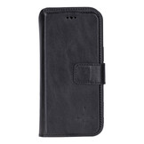 iPhone 17 Air leren afneembare 2-in-1 bookcase telefoonhoes - Zwart