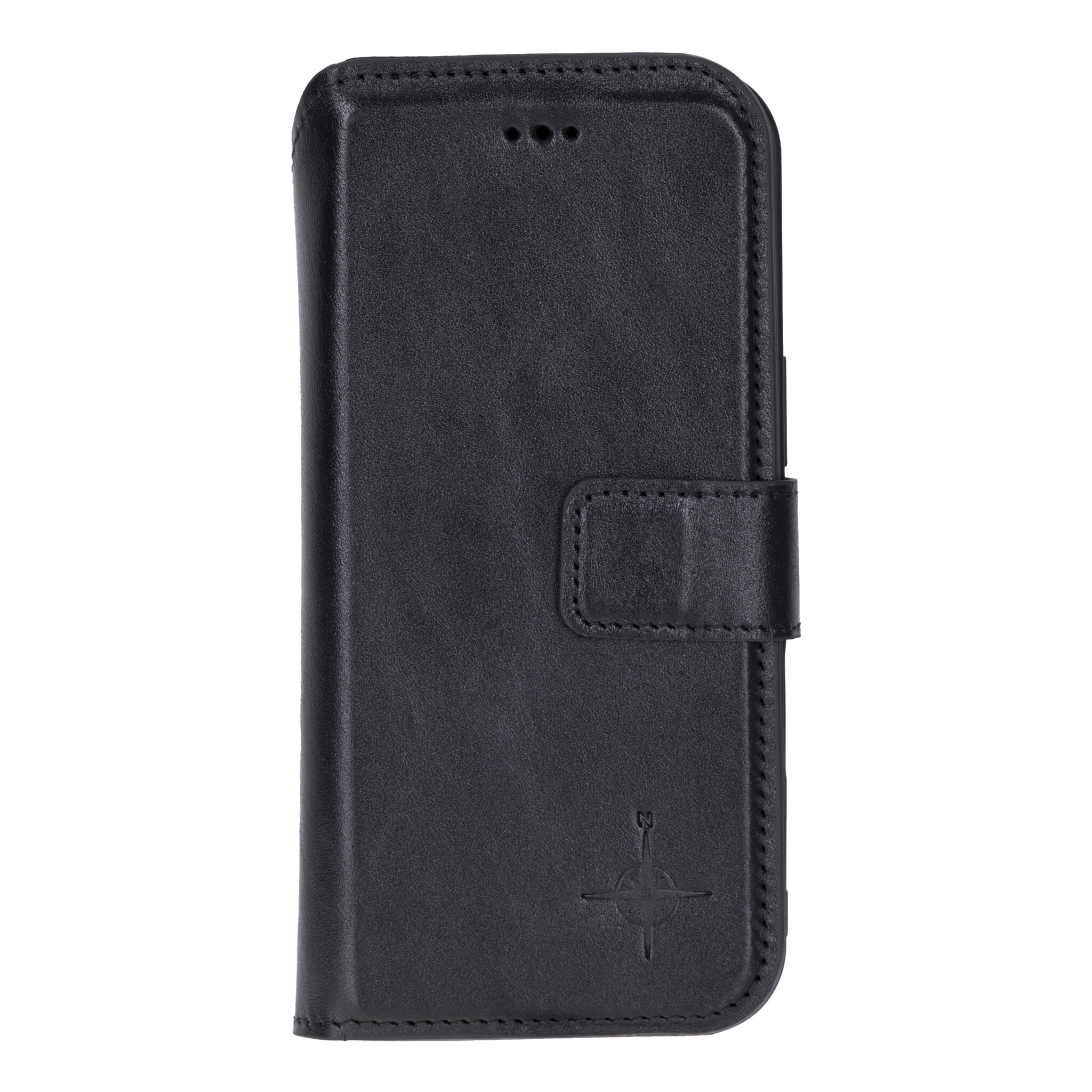 iPhone 17 Air leren afneembare 2-in-1 bookcase telefoonhoes - Zwart