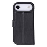 iPhone 17 Air leren afneembare 2-in-1 bookcase telefoonhoes - Zwart