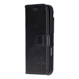 iPhone 17 Air leren afneembare 2-in-1 bookcase telefoonhoes - Zwart