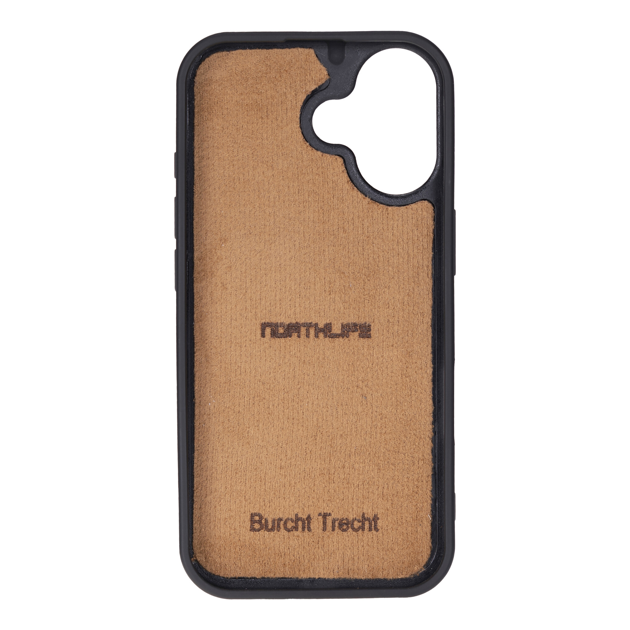 iPhone 17 leren afneembare 2-in-1 bookcase telefoonhoes - Cognac