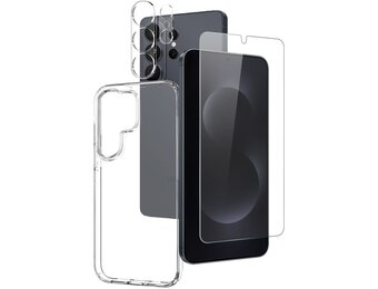 NORTHJO 3-in-1 Set voor Samsung Galaxy S26 Ultra - TPU Backcover hoesje + Screenprotector + Lens