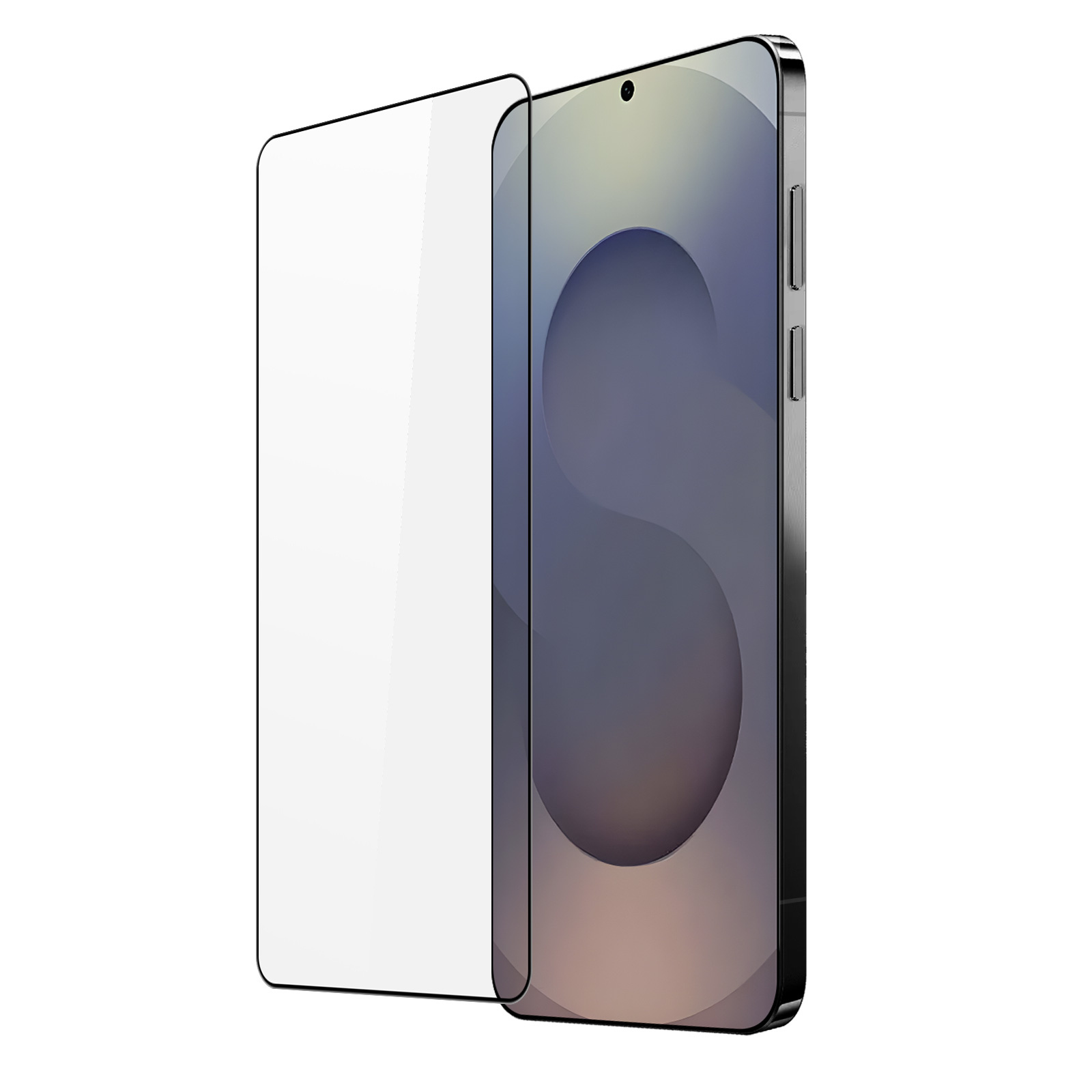 Samsung Galaxy S26 Plus Screenprotector - Full Screen 9H Medium Alumina Glass - HD Clear - Vingerafdruk Support - Zwarte Rand