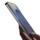 Samsung Galaxy S26 Plus Screenprotector - Full Screen 9H Medium Alumina Glass - HD Clear - Vingerafdruk Support - Zwarte Rand