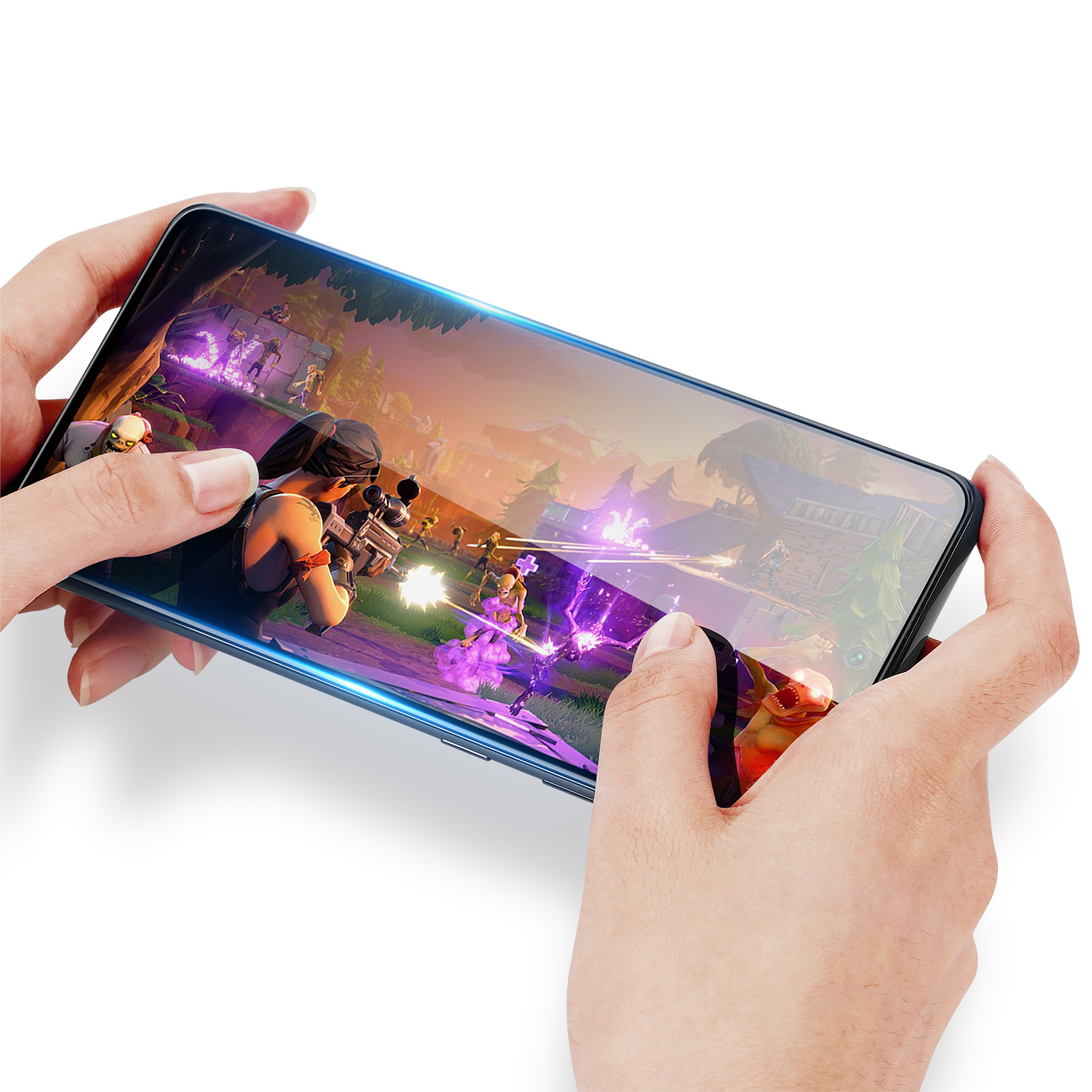 Samsung Galaxy S26 Plus Screenprotector - Full Screen 9H Medium Alumina Glass - HD Clear - Vingerafdruk Support - Zwarte Rand