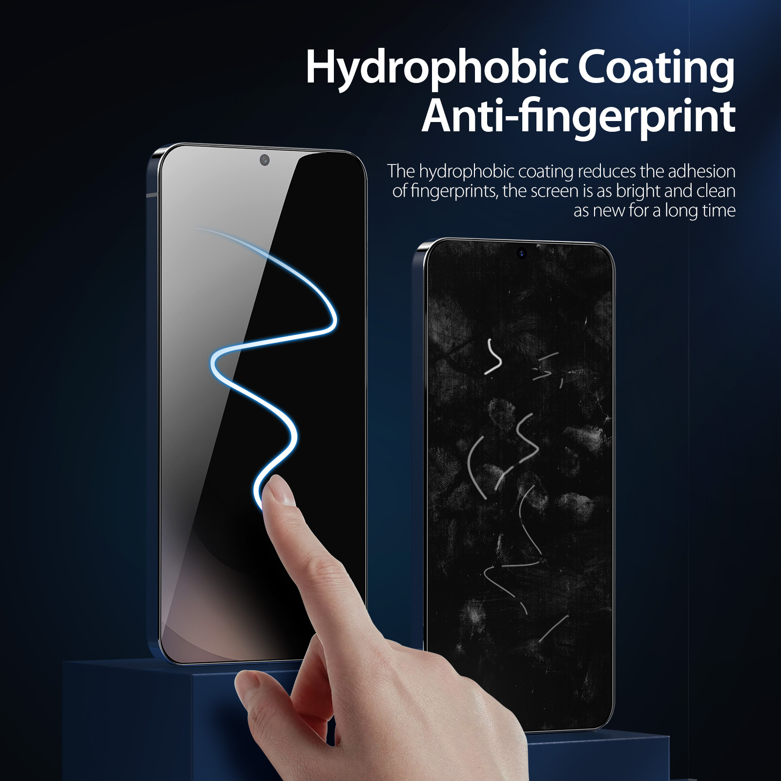 Samsung Galaxy S26 Plus Privacy Glass - 30° Anti-Spy Screenprotector - 9H High Aluminium-silicon Glass - Vingerafdruk Support