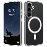 Samsung Galaxy S26 TPU Backcover hoesje - Magnetic Case - Transparant TPU + Acryl Back Cover - Schokbestendig - Geschikt voor MagSafe Accessoires