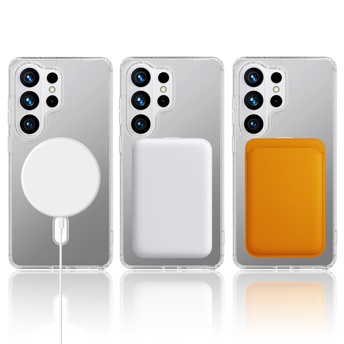 Samsung Galaxy S26 Ultra TPU Backcover hoesje - Magnetic Case - Transparant TPU + Acryl Back Cover - Schokbestendig - Geschikt voor MagSafe Accessoires