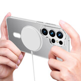 Samsung Galaxy S26 Ultra TPU Backcover hoesje - Magnetic Case - Transparant TPU + Acryl Back Cover - Schokbestendig - Geschikt voor MagSafe Accessoires