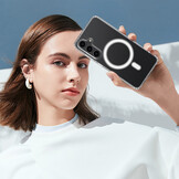 Samsung Galaxy S26 Plus TPU Backcover hoesje - Magnetic Case - Transparant TPU + Acryl Back Cover - Schokbestendig - Geschikt voor MagSafe Accessoires