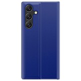 Samsung Galaxy S26 PU-Leren Window view cover hoes - Smart Notificatie Venster - Standaardfunctie - Magnetische Sluiting - Blauw