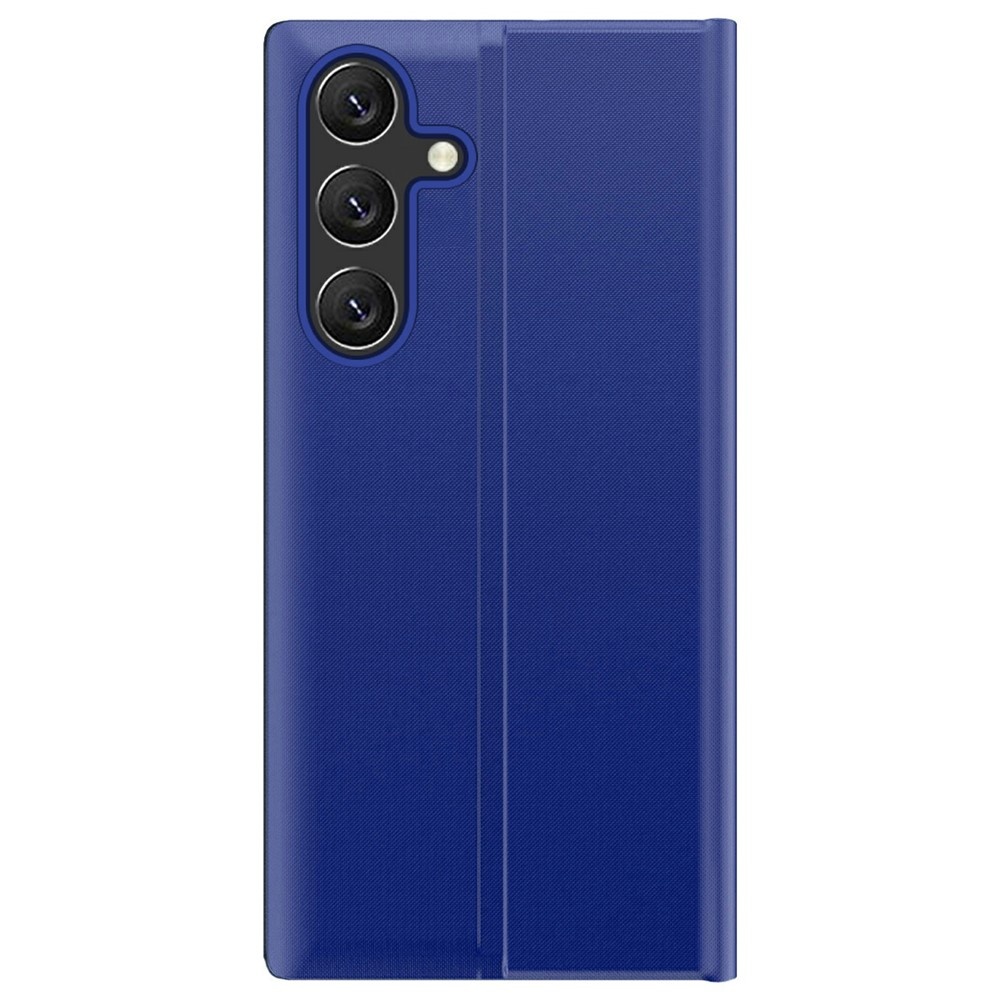 Samsung Galaxy S26 PU-Leren Window view cover hoes - Smart Notificatie Venster - Standaardfunctie - Magnetische Sluiting - Blauw