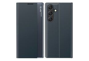 Casety Samsung Galaxy S26 - PU-Leren Window view cover hoes - Antraciet