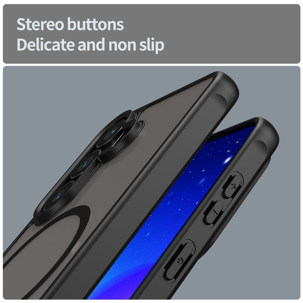 Samsung Galaxy S26 backcover hoesje - Magnetic Case met MagSafe Ondersteuning - Schokbestendig PC + TPU - Camera Bescherming - Zwart