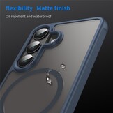 Samsung Galaxy S26 backcover hoesje - Magnetic Case met MagSafe Ondersteuning - Schokbestendig PC + TPU - Camera Bescherming - Blauw