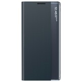 Samsung Galaxy S26 Plus PU-Leren Window view cover hoes - Smart Notificatie Venster - Standaardfunctie - Magnetische Sluiting - Antraciet