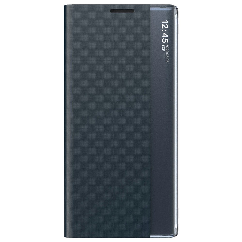 Samsung Galaxy S26 Plus PU-Leren Window view cover hoes - Smart Notificatie Venster - Standaardfunctie - Magnetische Sluiting - Antraciet