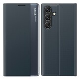 Samsung Galaxy S26 Ultra PU-Leren Window view cover hoes - Smart Notificatie Venster - Standaardfunctie - Magnetische Sluiting - Antraciet