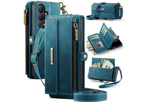 Caseme Samsung Galaxy S26 hoesje - portemonnee tasje - Blauw