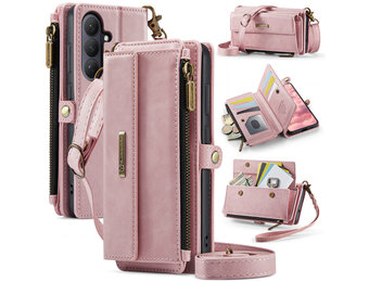 Caseme Samsung Galaxy S26 hoesje - portemonnee tasje - Lichtroze