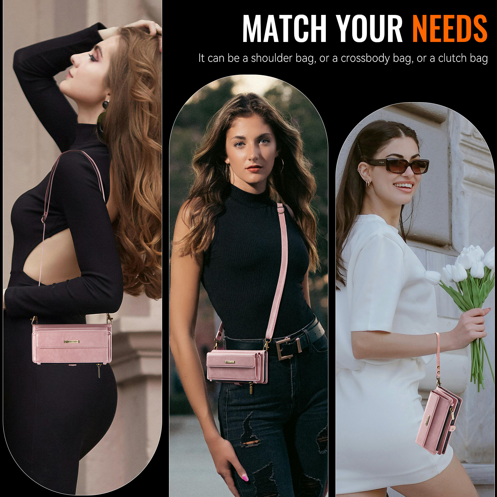 Samsung Galaxy S26 hoesje portemonnee tasje - Lichtroze