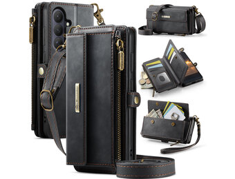 Caseme Samsung Galaxy S26 Plus hoesje - portemonnee tasje - Zwart