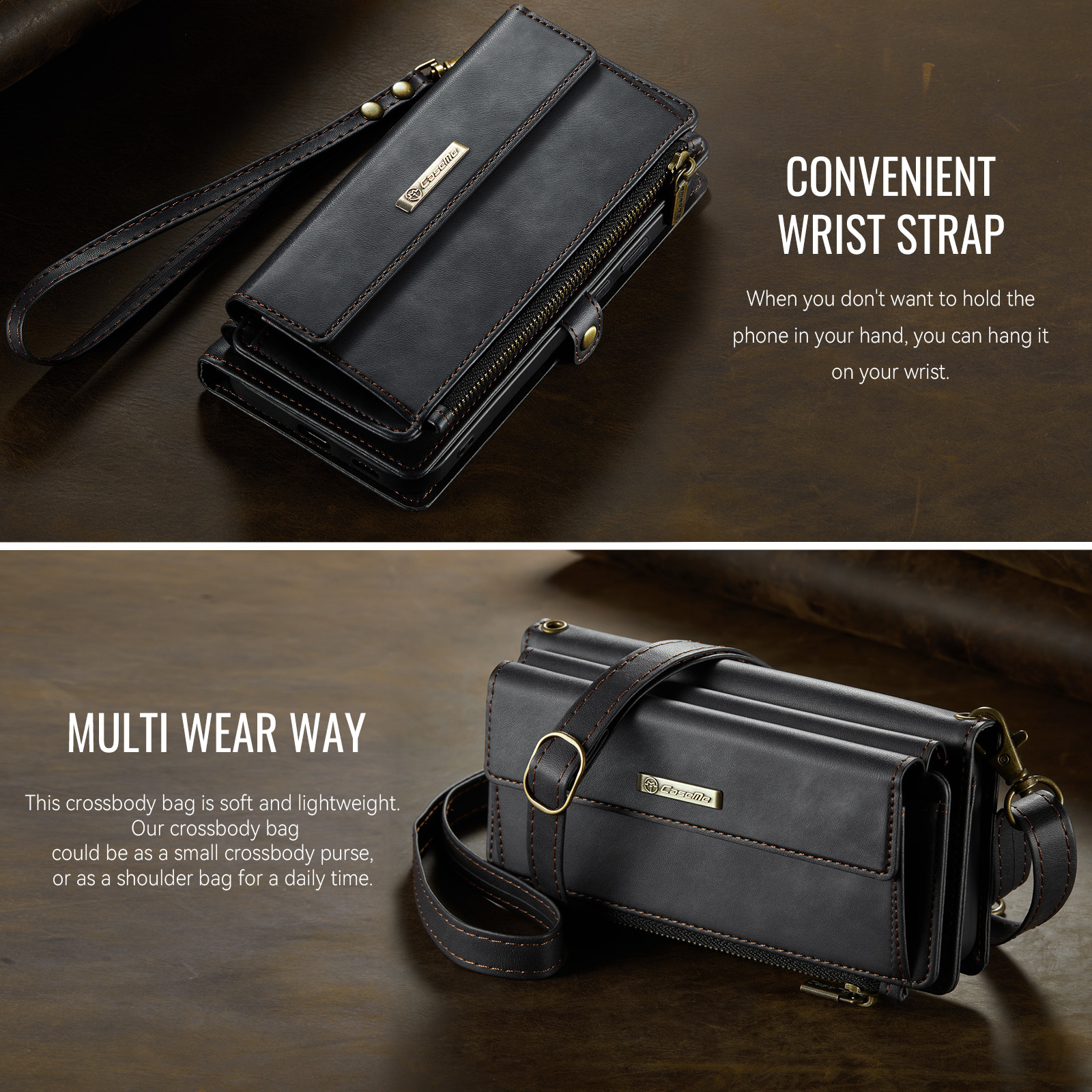 Samsung Galaxy S26 Plus hoesje portemonnee tasje - Zwart