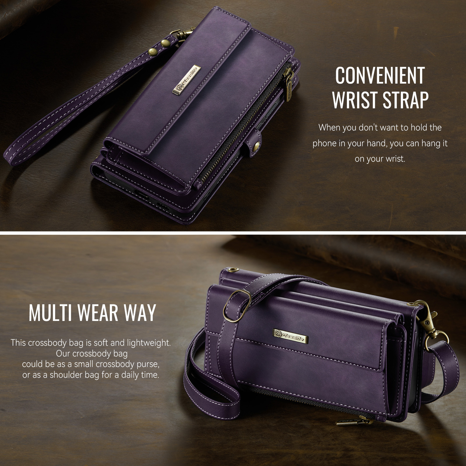 Samsung Galaxy S26 Plus hoesje portemonnee tasje - Paars