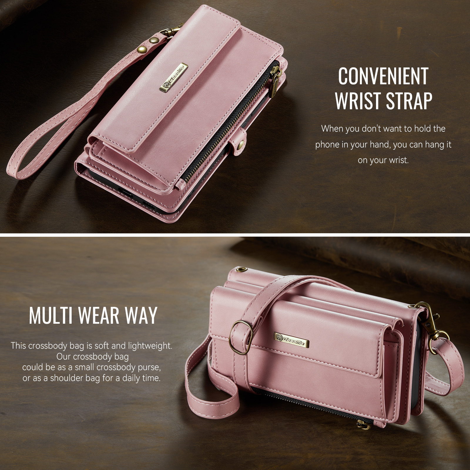 Samsung Galaxy S26 Plus hoesje portemonnee tasje - Lichtroze