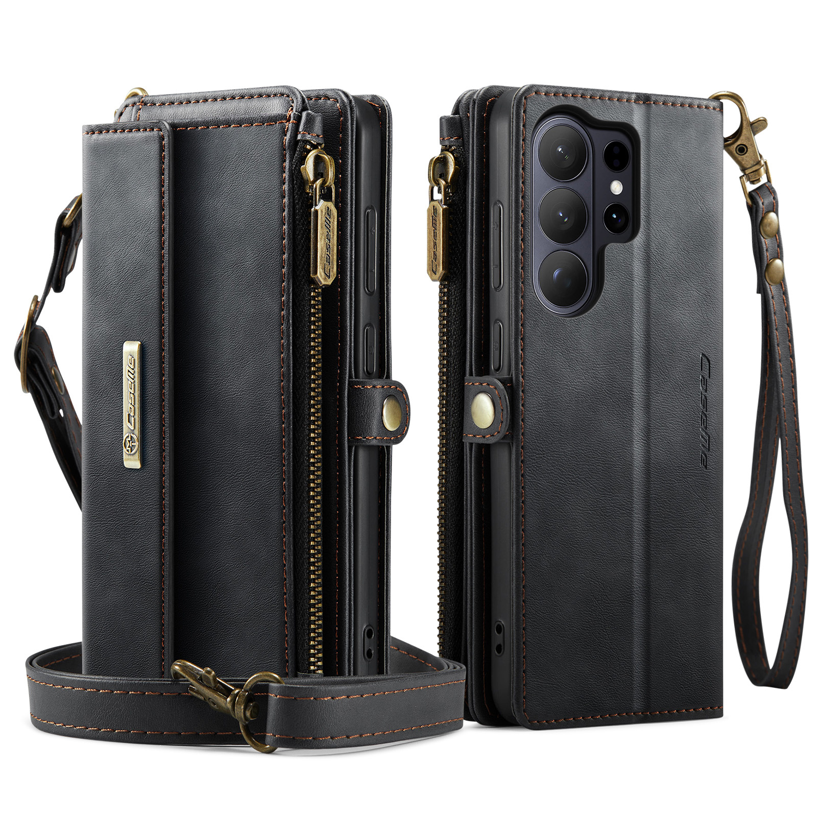 Samsung Galaxy S26 Ultra hoesje portemonnee tasje - Zwart