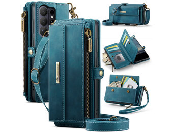 Caseme Samsung Galaxy S26 Ultra hoesje - portemonnee tasje - Blauw