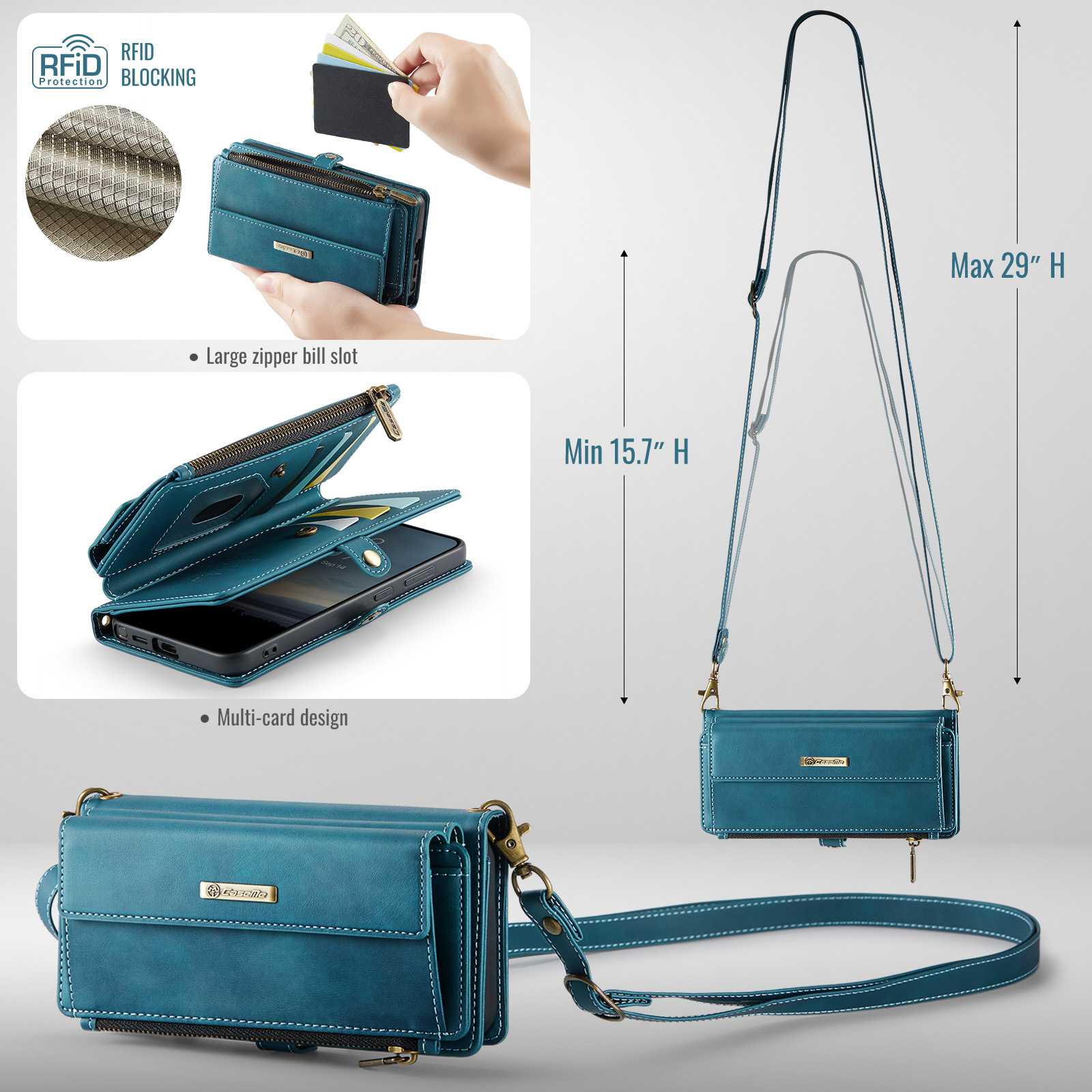 Samsung Galaxy S26 Ultra hoesje portemonnee tasje - Blauw