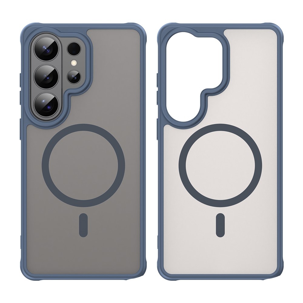 Samsung Galaxy S26 Ultra backcover hoesje - Magnetic Case met MagSafe Ondersteuning - Schokbestendig PC + TPU - Camera Bescherming - Blauw