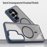 Samsung Galaxy S26 Ultra backcover hoesje - Magnetic Case met MagSafe Ondersteuning - Schokbestendig PC + TPU - Camera Bescherming - Blauw