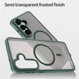 Samsung Galaxy S26 Plus backcover hoesje - Magnetic Case met MagSafe Ondersteuning - Schokbestendig PC + TPU - Camera Bescherming - Groen