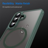 Samsung Galaxy S26 Plus backcover hoesje - Magnetic Case met MagSafe Ondersteuning - Schokbestendig PC + TPU - Camera Bescherming - Groen