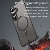 Samsung Galaxy S26 Plus backcover hoesje - Magnetic Case met MagSafe Ondersteuning - Schokbestendig PC + TPU - Camera Bescherming - Zwart