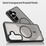 Samsung Galaxy S26 Plus backcover hoesje - Magnetic Case met MagSafe Ondersteuning - Schokbestendig PC + TPU - Camera Bescherming - Zwart