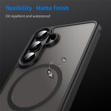 Samsung Galaxy S26 Plus backcover hoesje - Magnetic Case met MagSafe Ondersteuning - Schokbestendig PC + TPU - Camera Bescherming - Zwart