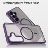 Samsung Galaxy S26 Plus backcover hoesje - Magnetic Case met MagSafe Ondersteuning - Schokbestendig PC + TPU - Camera Bescherming - Paars