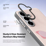 Samsung Galaxy S26 Ultra PU-leren backcover - 360° Ringhouder - Vlinder/Lichtroze