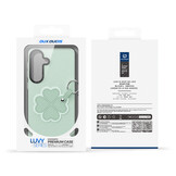 Samsung Galaxy S26 Ultra PU-leren backcover - 360° Ringhouder - Klavertje/Groen