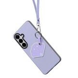 Samsung Galaxy S26 Ultra PU-leren backcover - 360° Ringhouder - Schelp/Lila