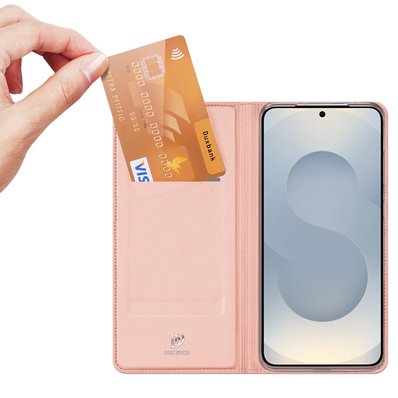 Samsung Galaxy S26 Slim Bookcase hoesje - Lichtroze