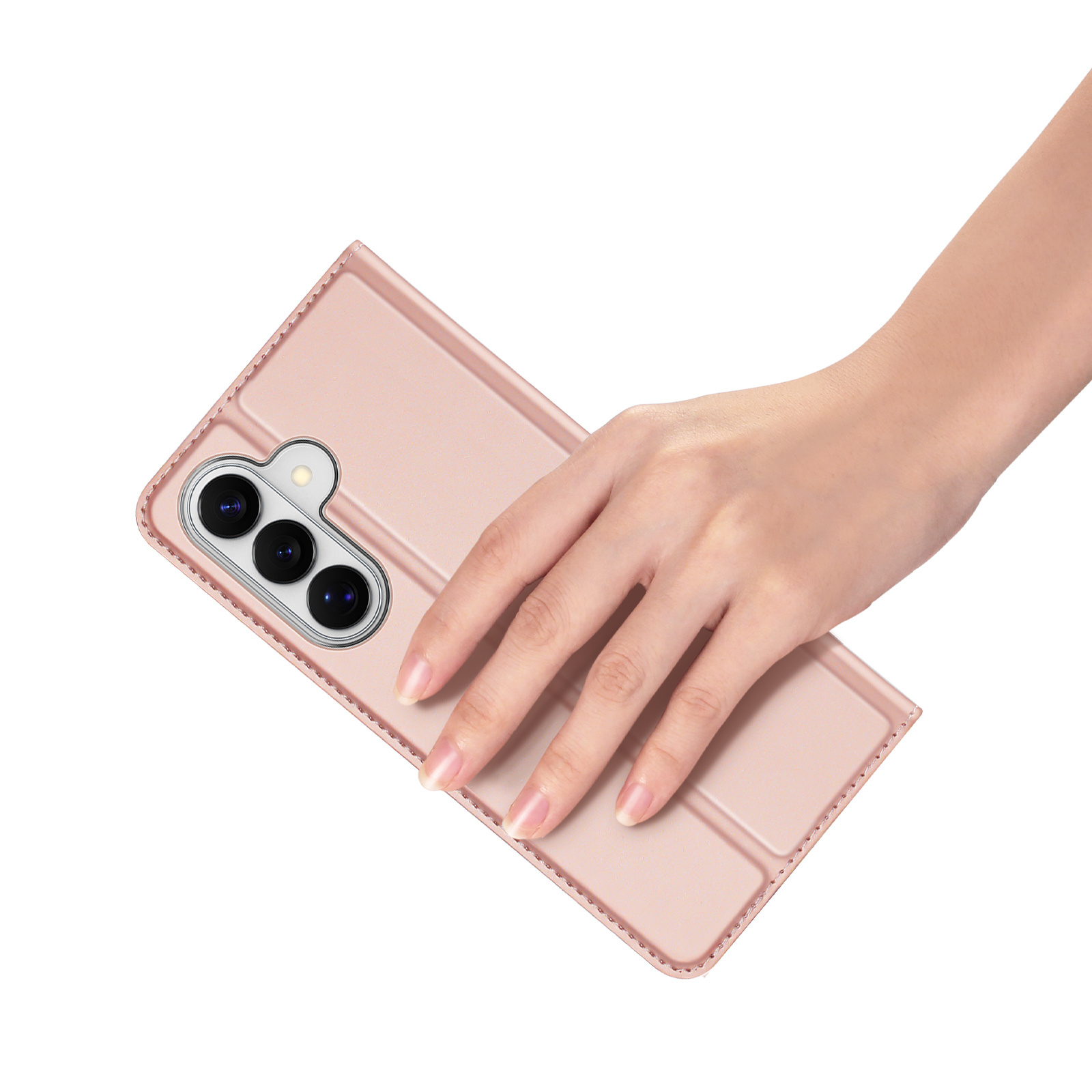 Samsung Galaxy S26 Slim Bookcase hoesje - Lichtroze