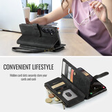 Samsung Galaxy S26 PU leren hoesje portemonnee - Zwart