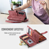 Samsung Galaxy S26 PU leren hoesje portemonnee - Rood