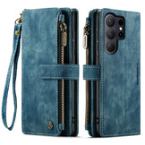 Samsung Galaxy S26 Ultra PU leren hoesje portemonnee - Blauw