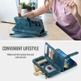 Samsung Galaxy S26 Ultra PU leren hoesje portemonnee - Blauw